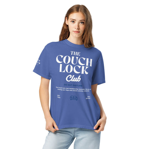 KQ Shop 'The Couch Lock Club' Unisex garment-dyed heavyweight t-shirt