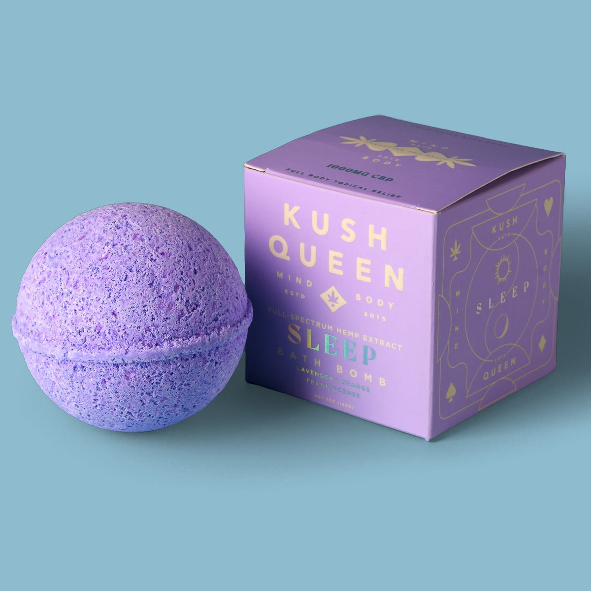 1000mg CBD Bath Bomb Kush Queen