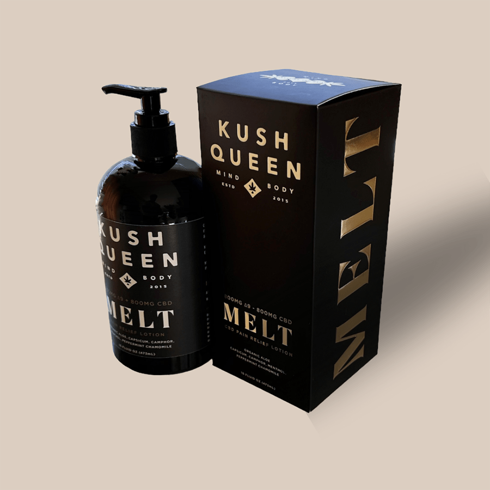 Melt THC & CBD Lotion Quick & Targeted Relief THC Lotion Kush Queen