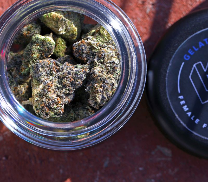 Stored THCa flower
