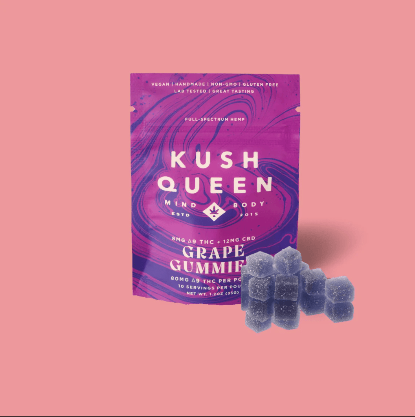 Grape Delta 9 THC + CBD Gummies