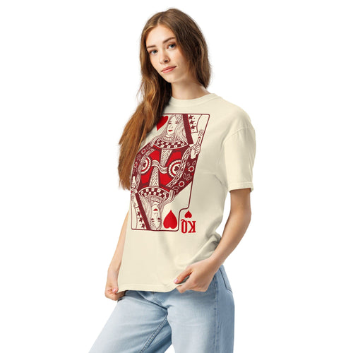 KQ Shop 'Kush Queen of Hearts' Unisex garment-dyed heavyweight t-shirt