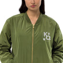 KQ Shop Merchandise Premium recycled bomber jacket