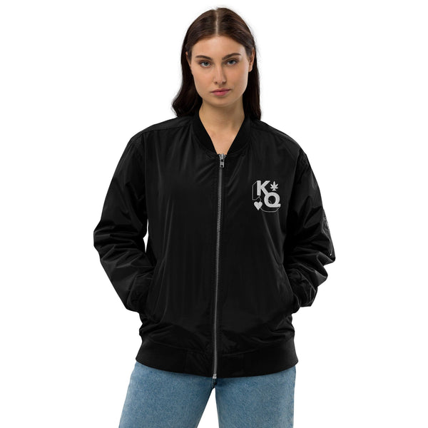 KQ Shop Merchandise Premium recycled bomber jacket