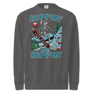 'Rippin and Rippin' Unisex garment-dyed sweatshirt