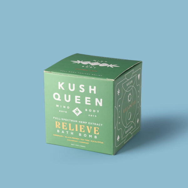 Kush Queen CBD Bath Bomb 250mg Relieve CBD Bath Bomb test