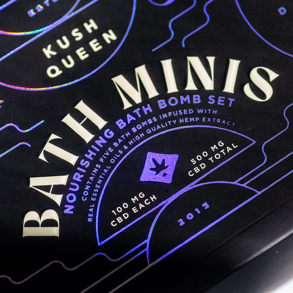 Kush Queen CBD Bath Bomb Complete Mini Collection