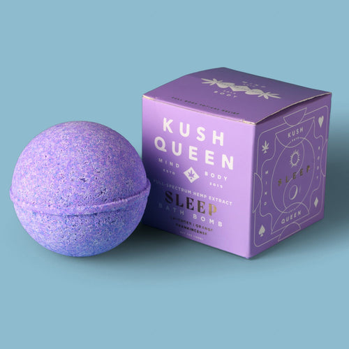 Kush Queen CBD Bath Bomb Sleep 1:1 CBD & Delta 9 THC Bath Bomb