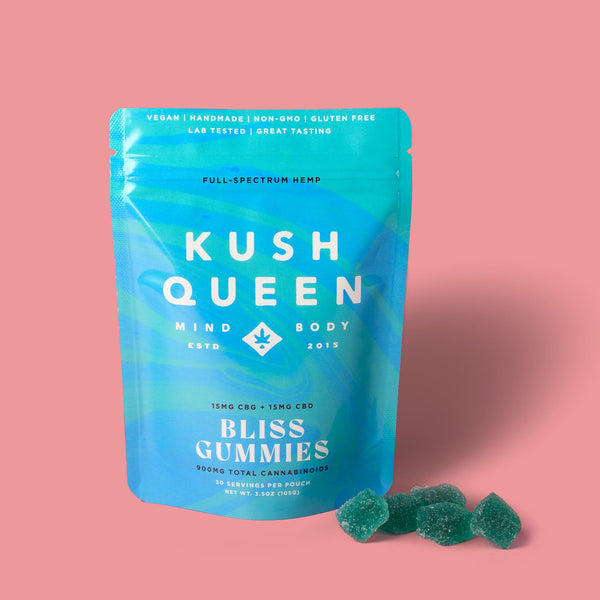 Kush Queen Ingestibles Bliss CBG+CBD Gummies