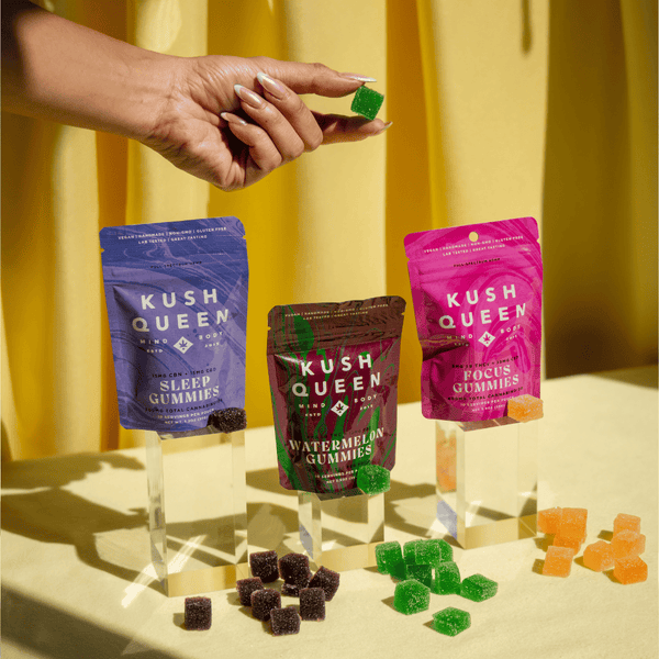 Kush Queen Ingestibles High Function: THC Gummies for Focus & Sleep