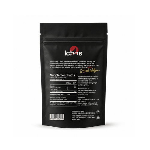 Kush Queen Ingestibles Lobos Live Resin THC Gummies