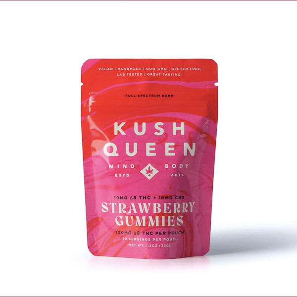 Strawberry Delta 8 THC + CBD Gummies (hover)