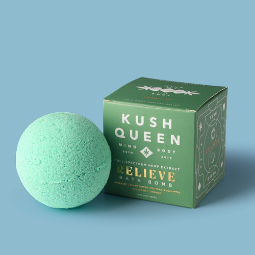 Kush Queen CBD Bath Bomb 100mg Relieve CBD Bath Bomb